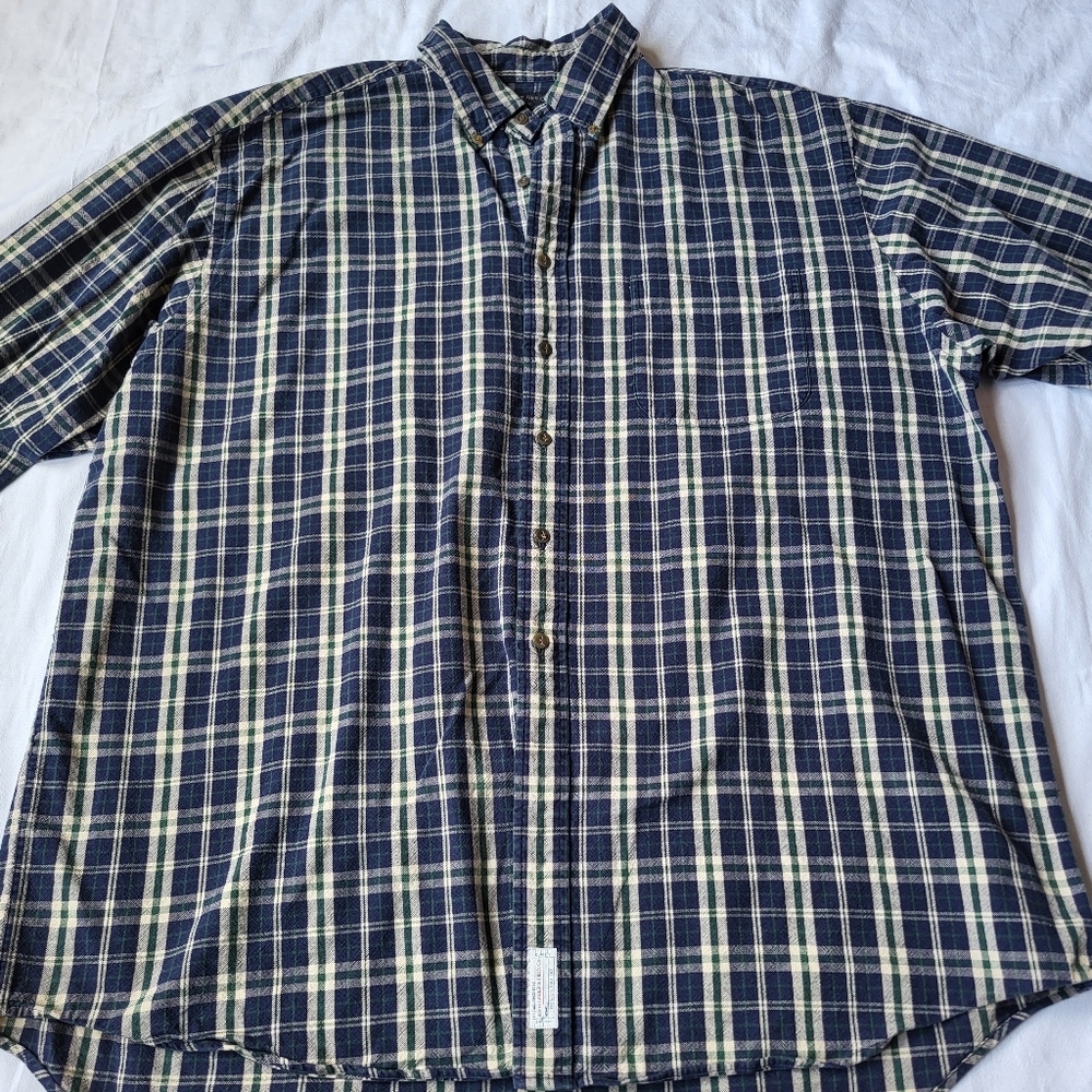 Abercrombie & Fitch Size XL Plaid Button Down Shirt Long Sleeves. Vintage 90s